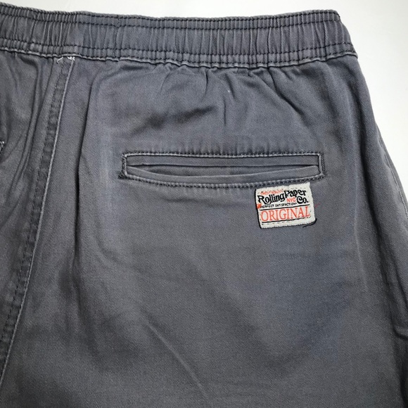 Rolling Paper Men’s Grey Moto Panel Skinny Short - Picture 10 of 13